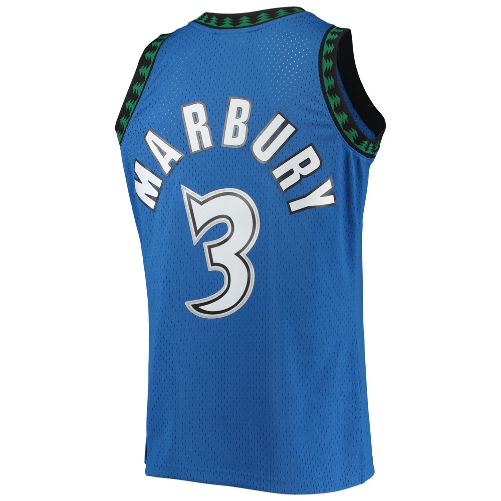 Maillot Stephon Marbury Minnesota Timberwolves Swingman Hardwood Classics - Blue