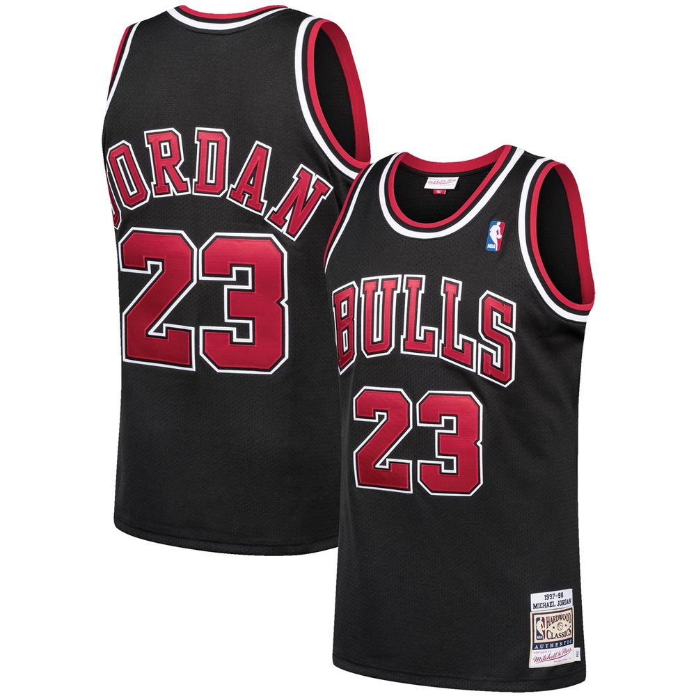 Maillot Michael Jordan Chicago Bulls Authentic Hardwood Classics - Black