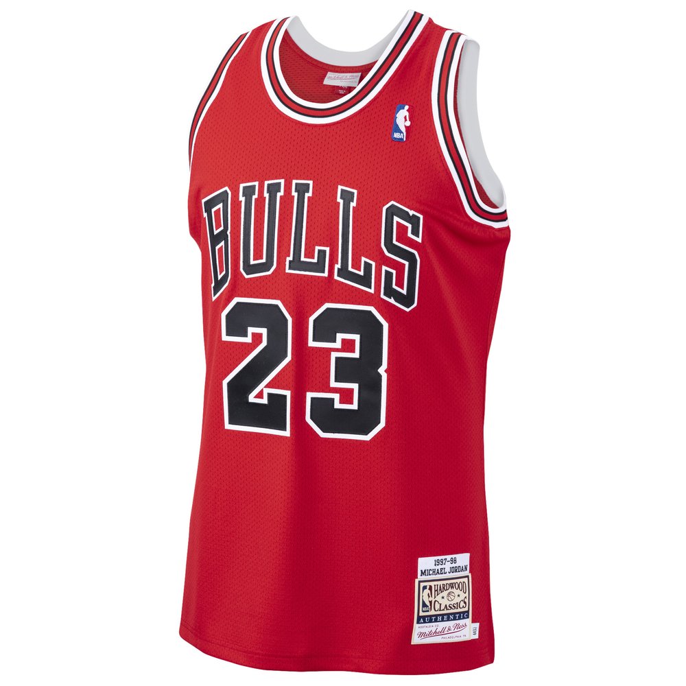 Maillot Michael Jordan Chicago Bulls Authentic Hardwood Classics - Scarlet