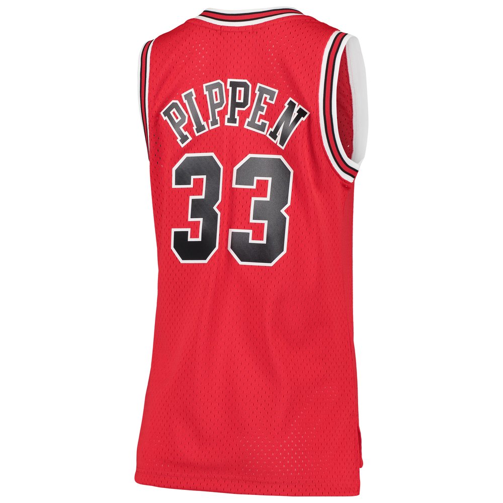 Maillot Scottie Pippen Chicago Bulls Swingman Hardwood Classics Femme - Red