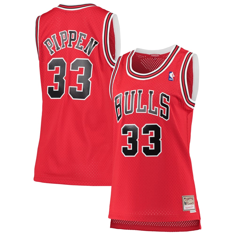 Maillot Scottie Pippen Chicago Bulls Swingman Hardwood Classics Femme - Red