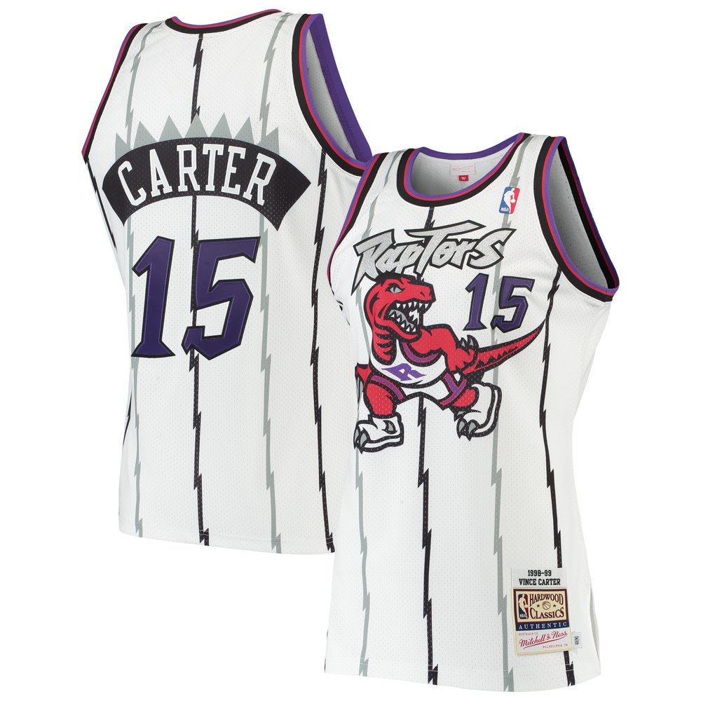 Maillot Vince Carter Toronto Raptors Authentic Hardwood Classics - White