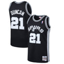 Maillot Tim Duncan San Antonio Spurs Swingman Hardwood Classics - Black