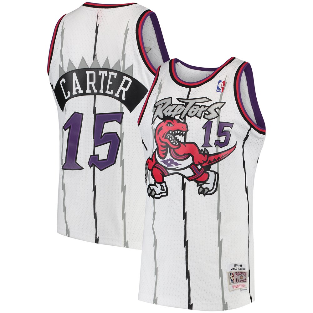 Maillot Vince Carter Toronto Raptors Swingman Hardwood Classics - White