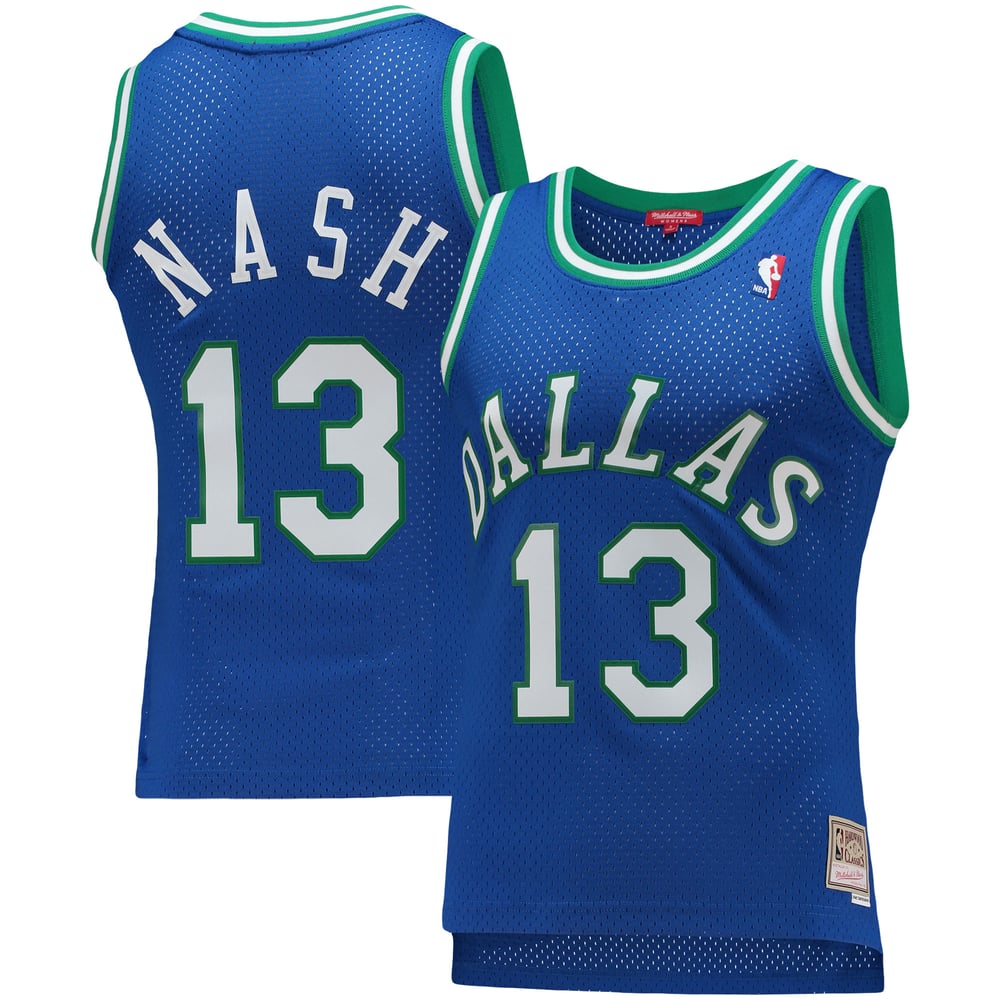 Maillot Steve Nash Dallas Mavericks Swingman Hardwood Classics Femme - Blue