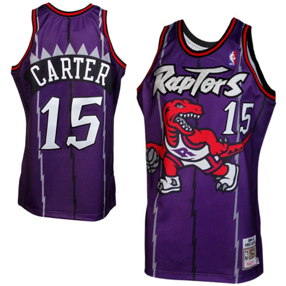 Maillot Vince Carter Toronto Raptors Authentic Hardwood Classics - Purple