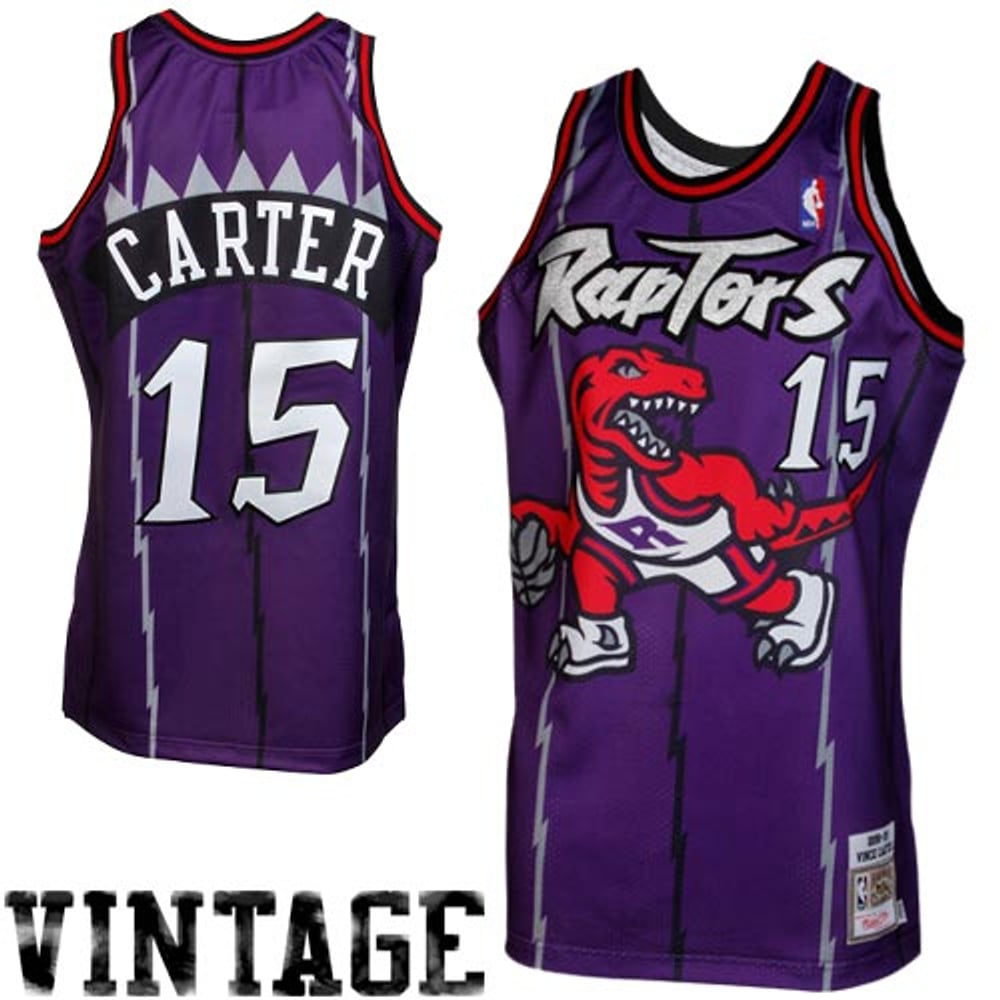 Maillot Vince Carter Toronto Raptors Authentic Hardwood Classics - Purple