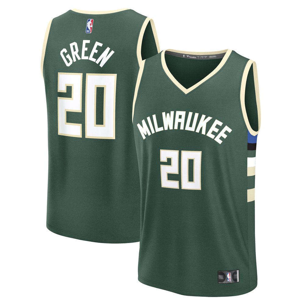 Maillot A.J. Green Milwaukee Bucks Fast Break Icon Edition - Hunter Green