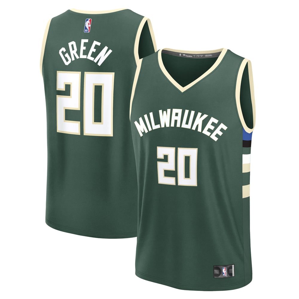 Maillot A.J. Green Milwaukee Bucks Fast Break Icon Edition - Hunter Green