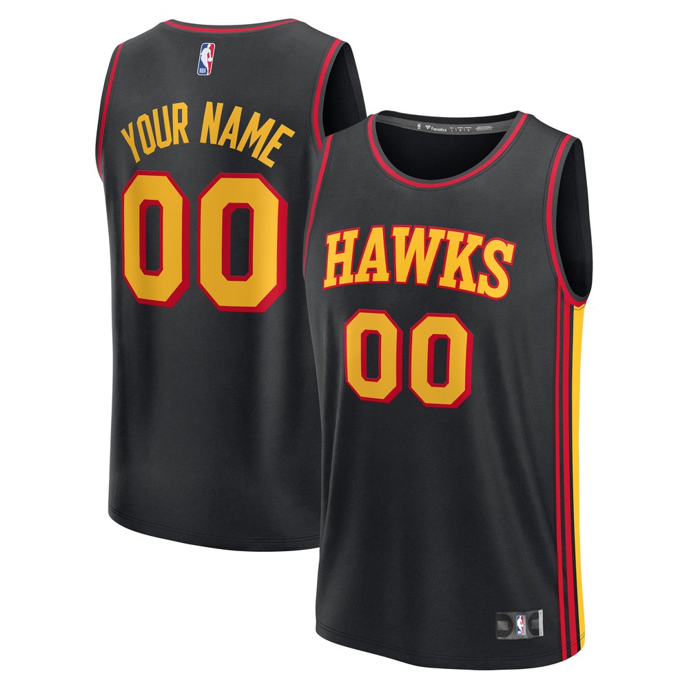 Maillot Atlanta Hawks Fast Break Statement Edition - Black