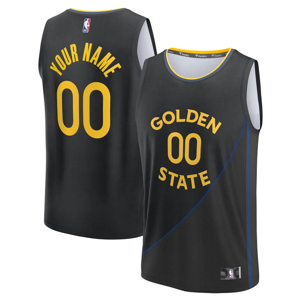 Maillot Golden State Warriors Fast Break Statement Edition - Black