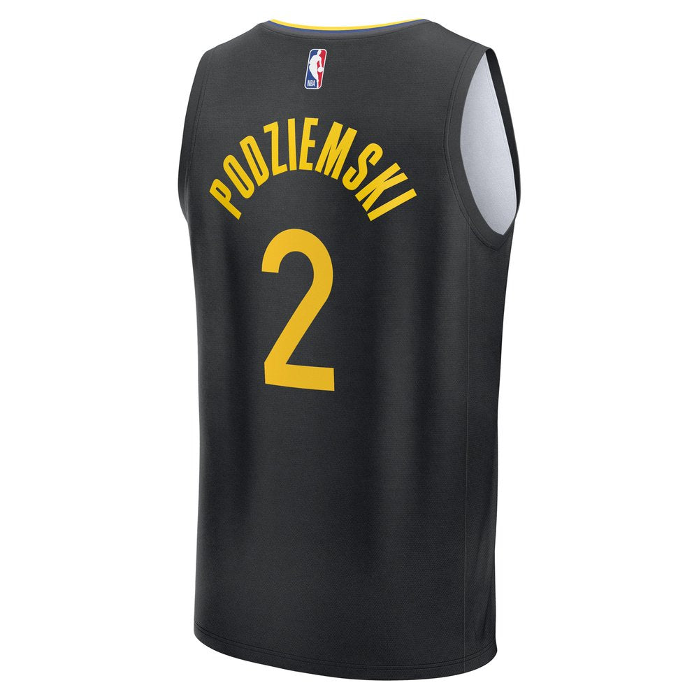 Maillot Brandin Podziemski Golden State Warriors Fast Break Statement Edition - Black