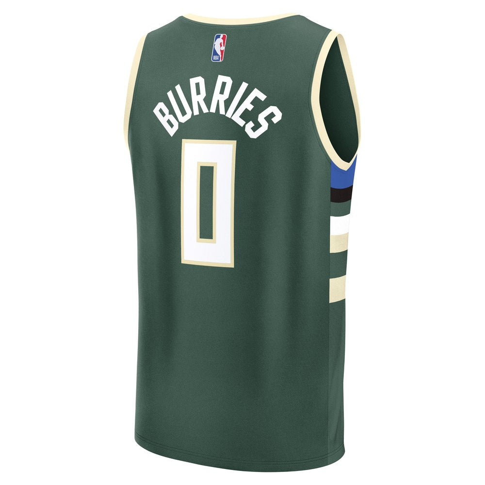 Maillot Brayden Burries Milwaukee Bucks Fast Break Icon Edition - Green