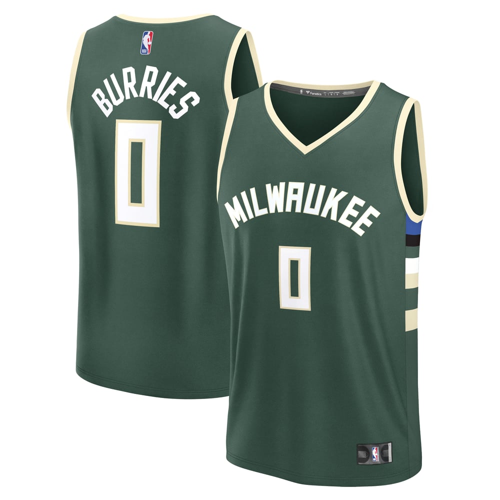 Maillot Brayden Burries Milwaukee Bucks Fast Break Icon Edition - Green