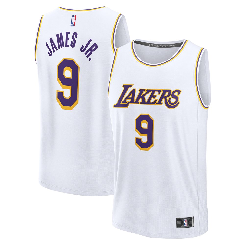 Maillot Bronny James Los Angeles Lakers Fast Break Association Edition - White