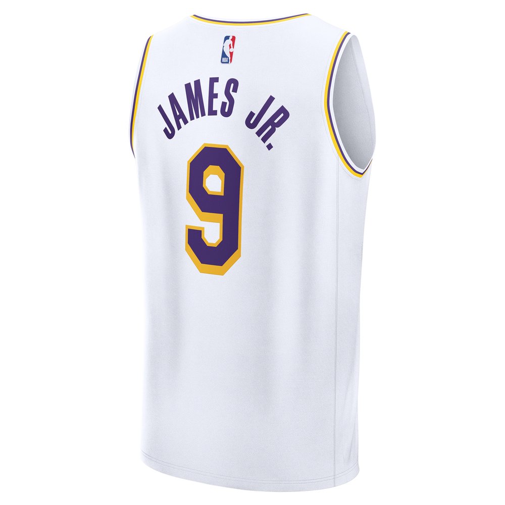 Maillot Bronny James Los Angeles Lakers Fast Break Association Edition - White