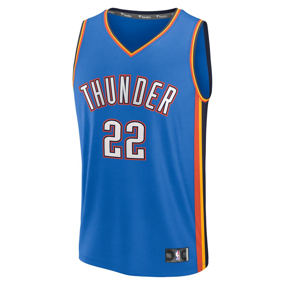 Maillot Cason Wallace Oklahoma City Thunder Fast Break Icon Edition - Blue