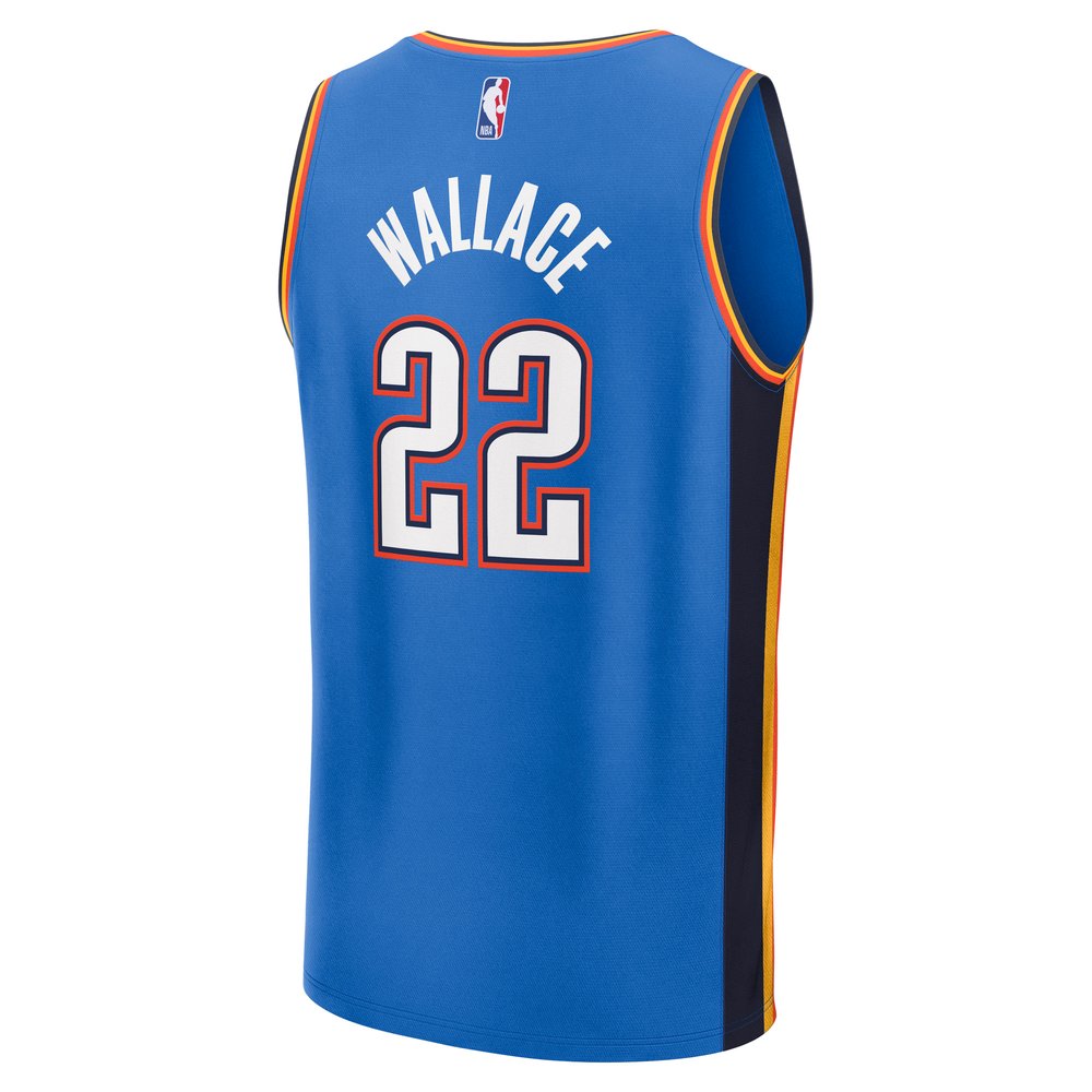 Maillot Cason Wallace Oklahoma City Thunder Fast Break Icon Edition - Blue