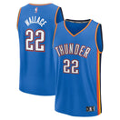 Maillot Cason Wallace Oklahoma City Thunder Fast Break Icon Edition - Blue