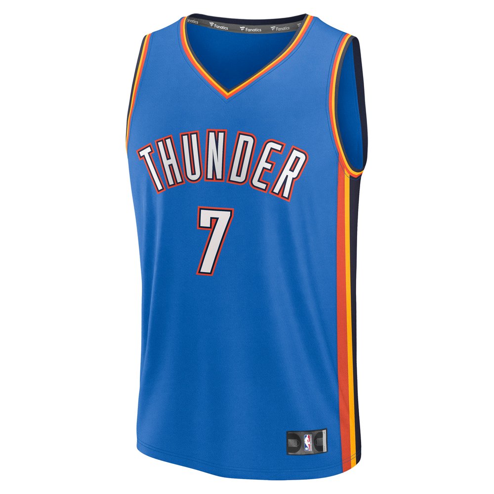 Maillot Chet Holmgren Oklahoma City Thunder Fast Break Icon Edition - Blue