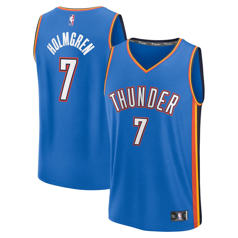 Maillot Chet Holmgren Oklahoma City Thunder Fast Break Icon Edition - Blue
