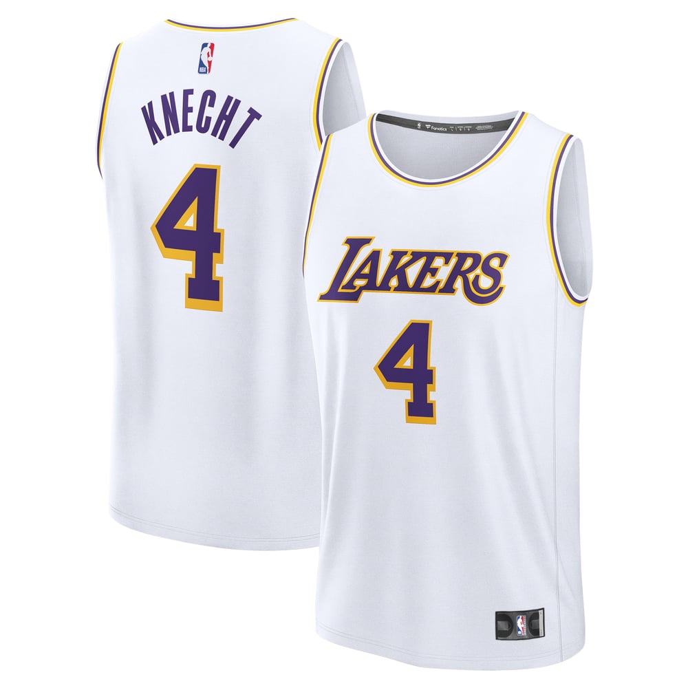 Maillot Dalton Knecht Los Angeles Lakers Fast Break Association Edition - White