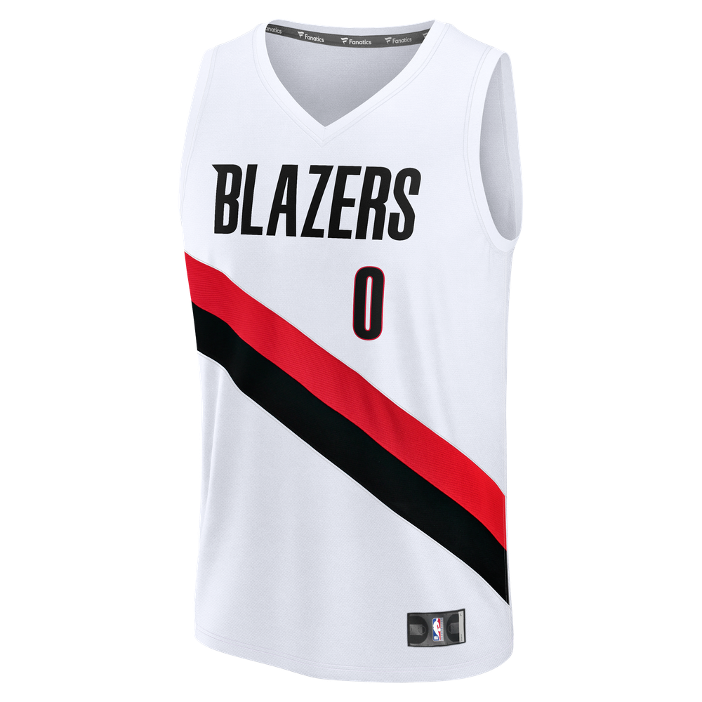 Maillot Damian Lillard Portland Trail Blazers Fast Break Association Edition - White