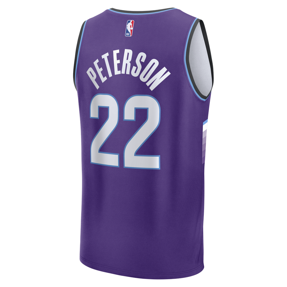 Maillot Darryn Peterson Utah Jazz Fast Break Icon Edition - Purple