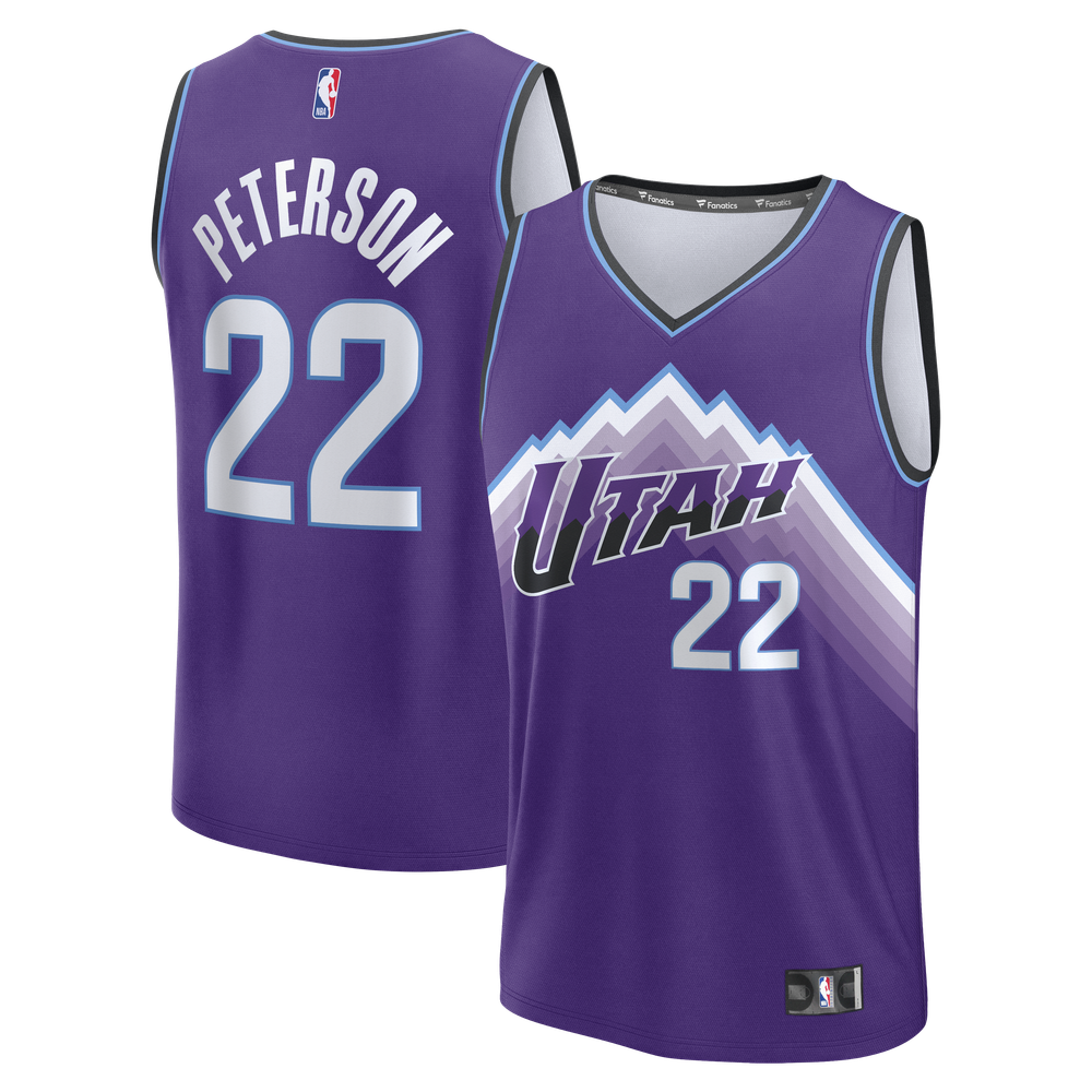 Maillot Darryn Peterson Utah Jazz Fast Break Icon Edition - Purple