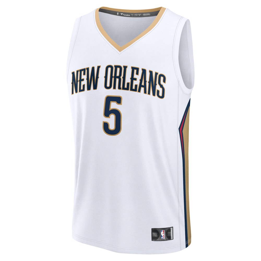 Maillot Dejounte Murray New Orleans Pelicans Fast Break Association Edition - White