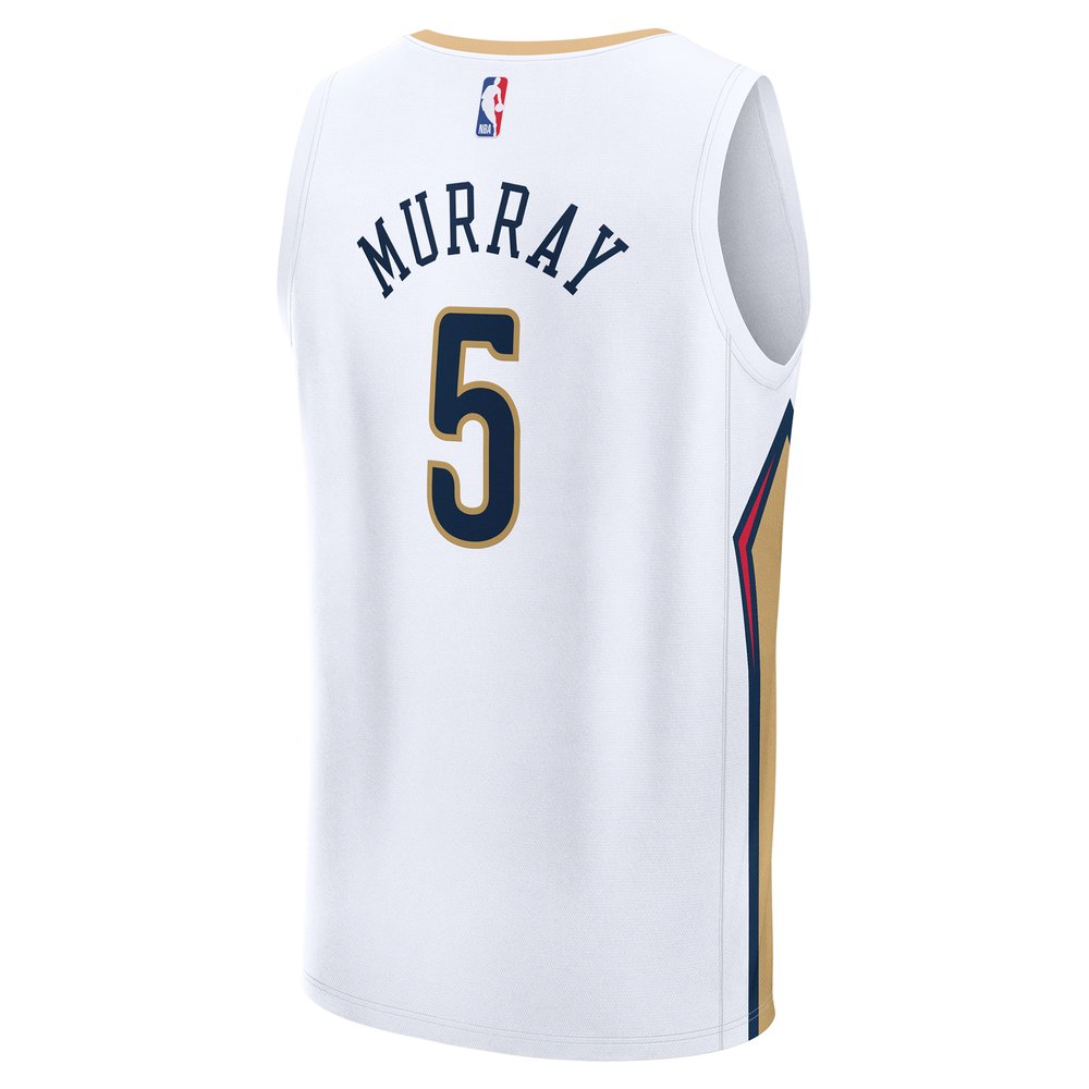 Maillot Dejounte Murray New Orleans Pelicans Fast Break Association Edition - White
