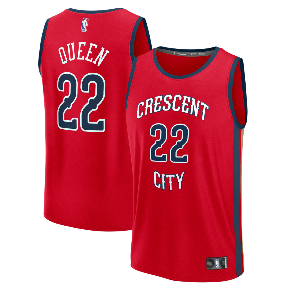 Maillot Derik Queen New Orleans Pelicans Fast Break Statement Edition - Red