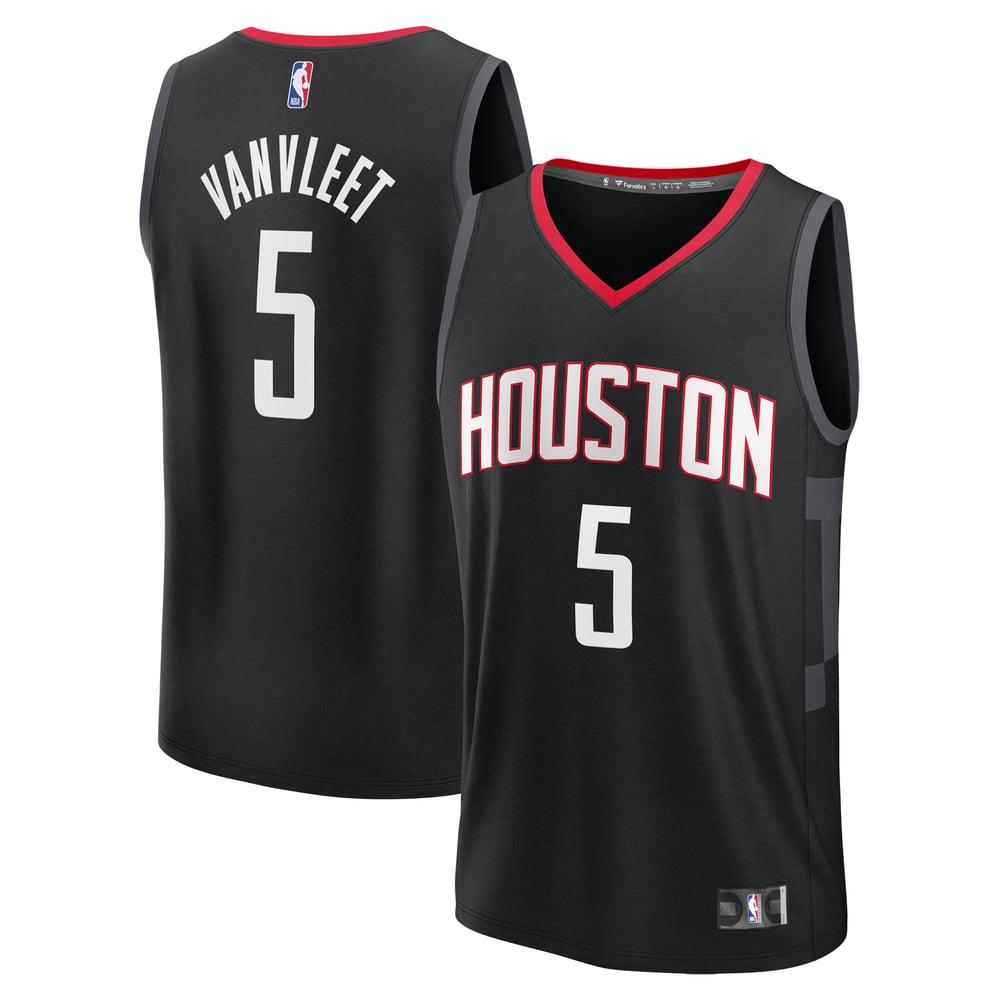 Maillot Fred VanVleet Houston Rockets Fast Break Statement Edition - Black