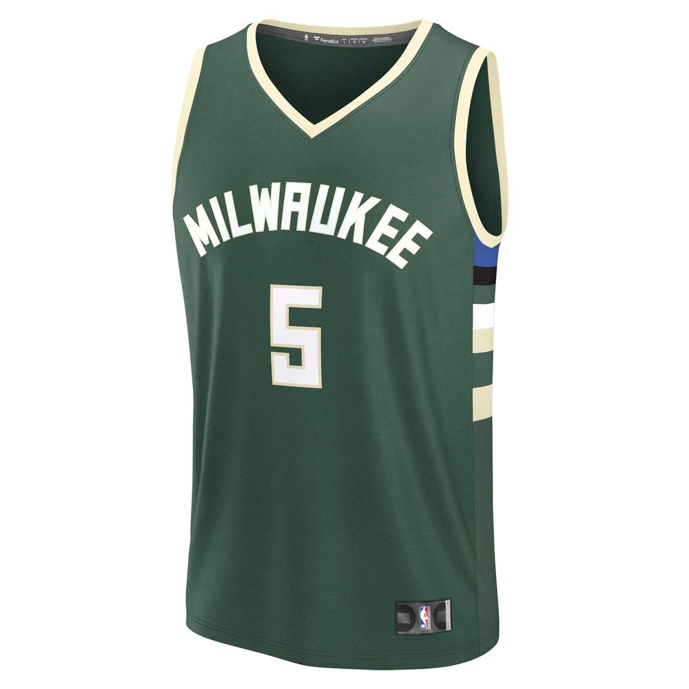 Maillot Gary Trent Jr. Milwaukee Bucks Fast Break Icon Edition - Hunter Green