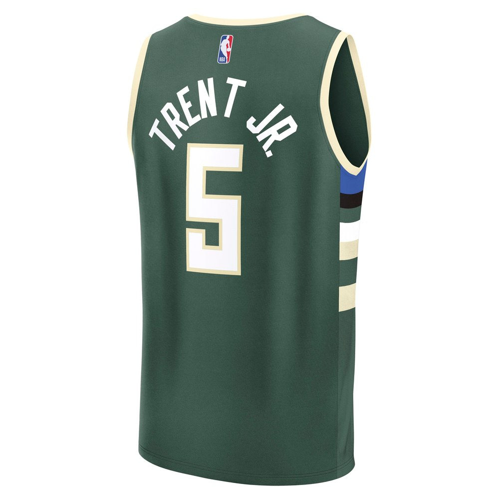 Maillot Gary Trent Jr. Milwaukee Bucks Fast Break Icon Edition - Hunter Green