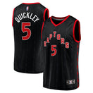 Maillot Immanuel Quickley Toronto Raptors Fast Break Statement Edition - Black