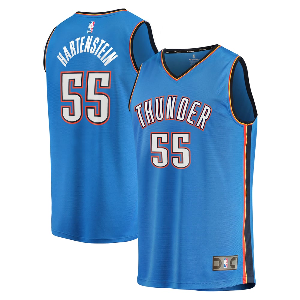 Maillot Isaiah Hartenstein Oklahoma City Thunder Fast Break Icon Edition - Blue