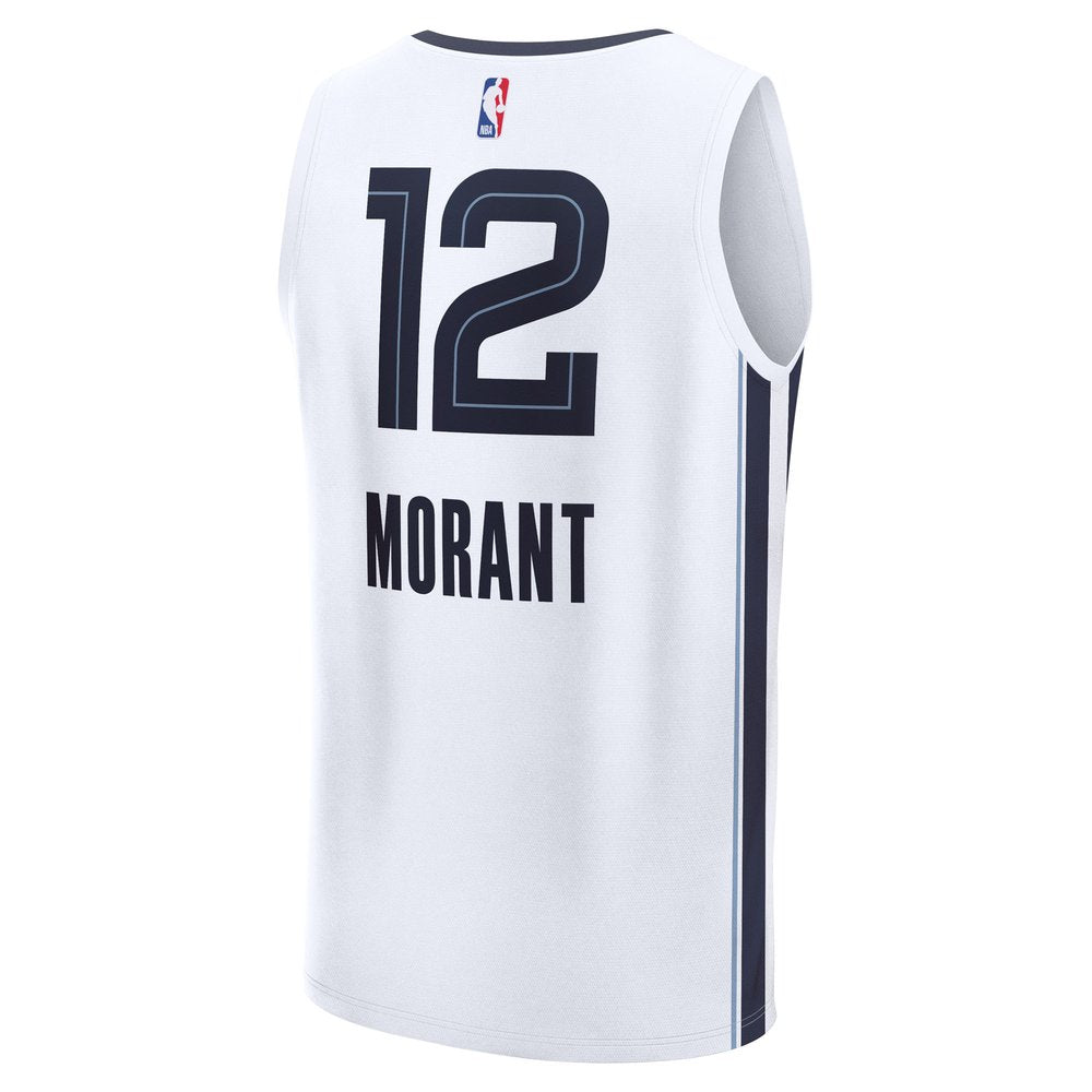 Maillot Ja Morant Memphis Grizzlies Fast Break Association Edition - White
