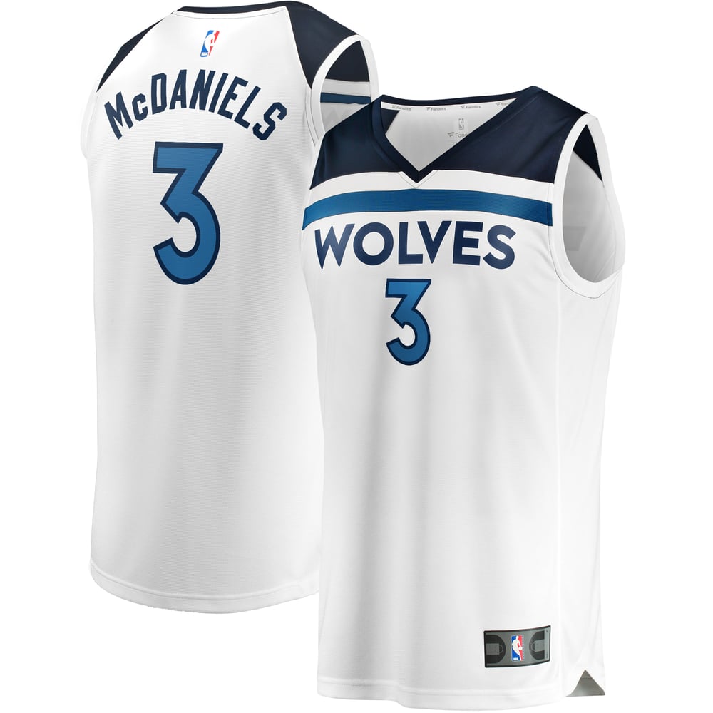 Maillot Jaden McDaniels Minnesota Timberwolves Fast Break Association Edition - White