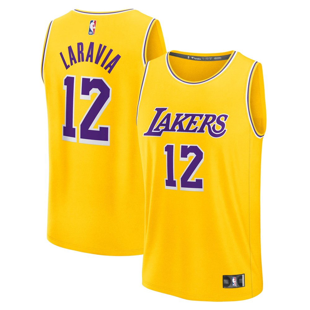 Maillot Jake LaRavia Los Angeles Lakers Fast Break Icon Edition - Gold