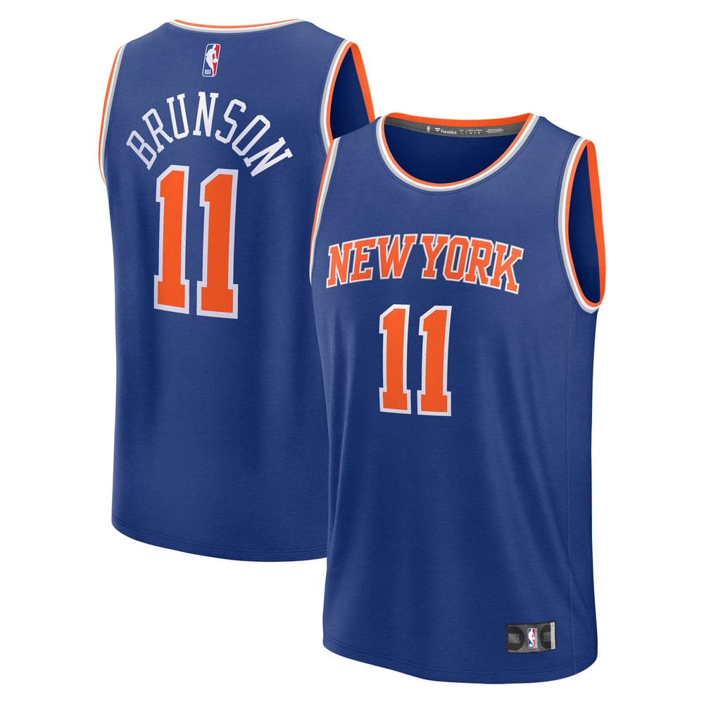 Maillot Jalen Brunson New York Knicks Fast Break Icon Edition - Blue