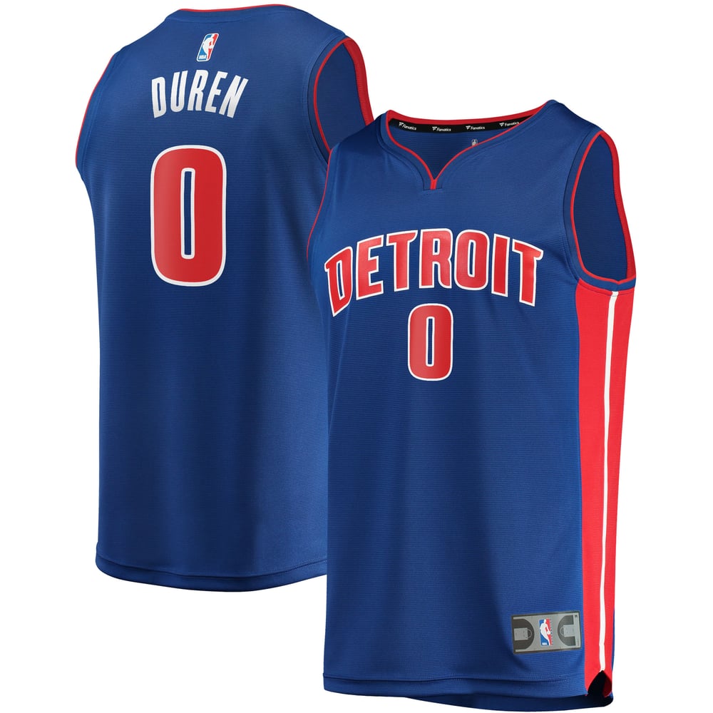 Maillot Jalen Duren Detroit Pistons Fast Break Icon Edition - Blue