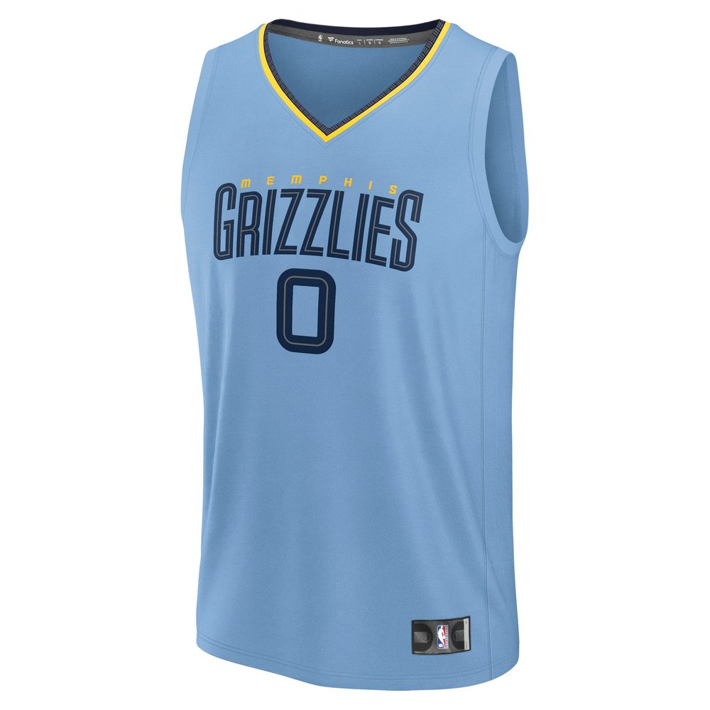 Maillot Jaylen Wells Memphis Grizzlies Fast Break Statement Edition - Light Blue