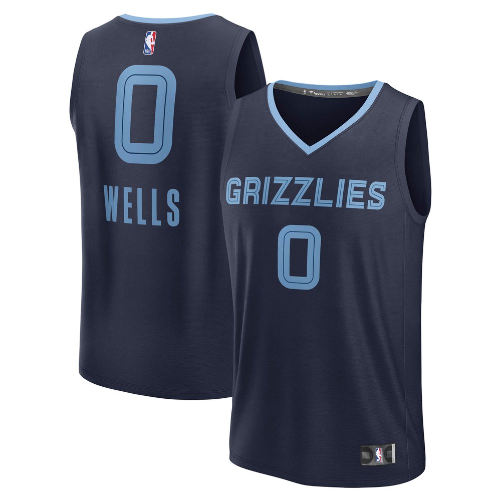 Maillot Jaylen Wells Memphis Grizzlies Fast Break Icon Edition - Navy