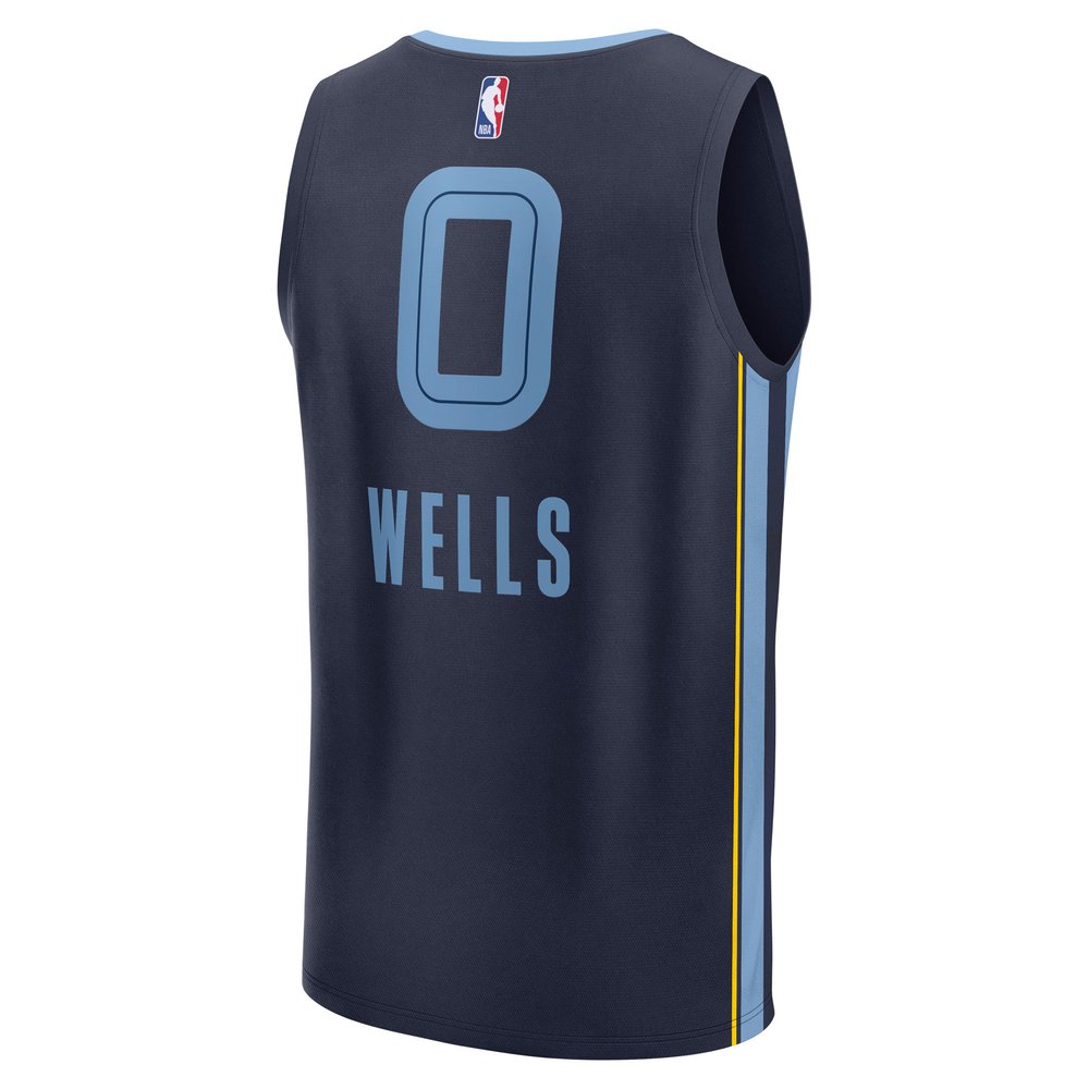 Maillot Jaylen Wells Memphis Grizzlies Fast Break Icon Edition - Navy