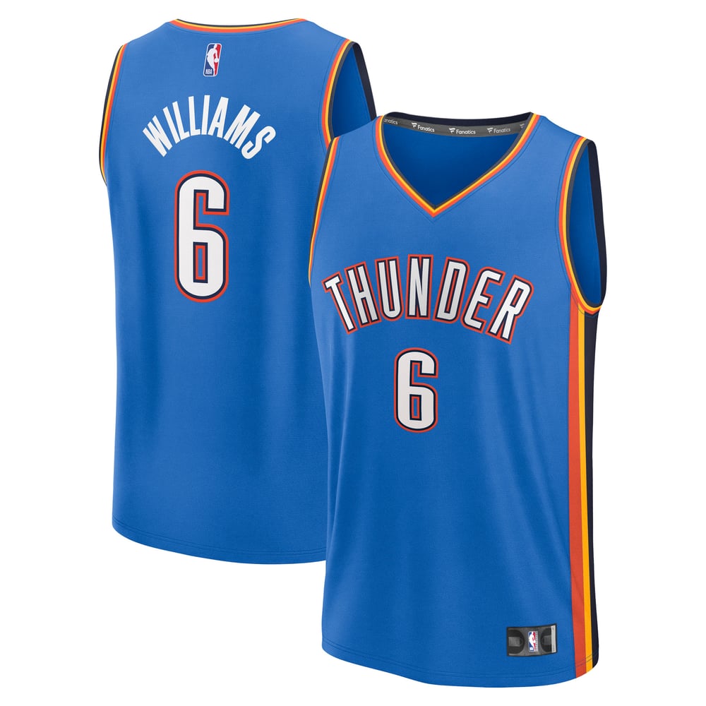 Maillot Jaylin Williams Oklahoma City Thunder Fast Break Icon Edition - Blue