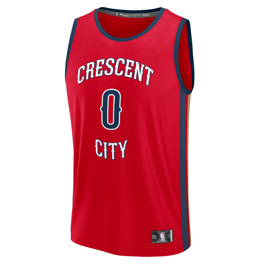 Maillot Jeremiah Fears New Orleans Pelicans Fast Break Statement Edition - Red
