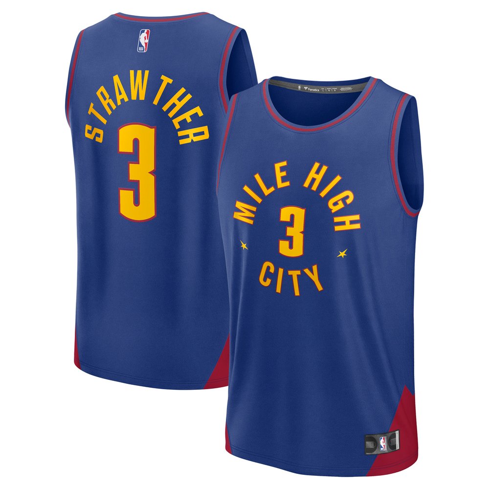 Maillot Julian Strawther Denver Nuggets Fast Break Statement Edition - Blue