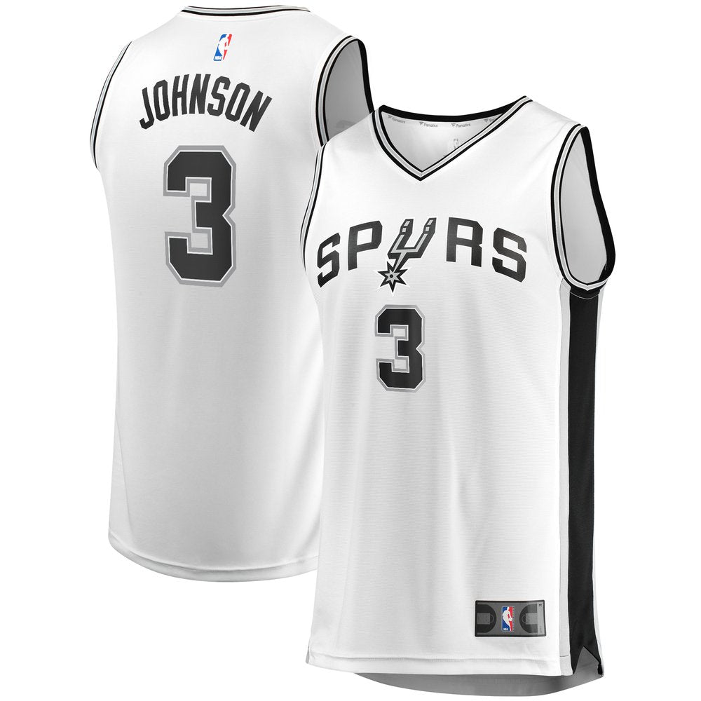 Maillot Keldon Johnson San Antonio Spurs Fast Break - White