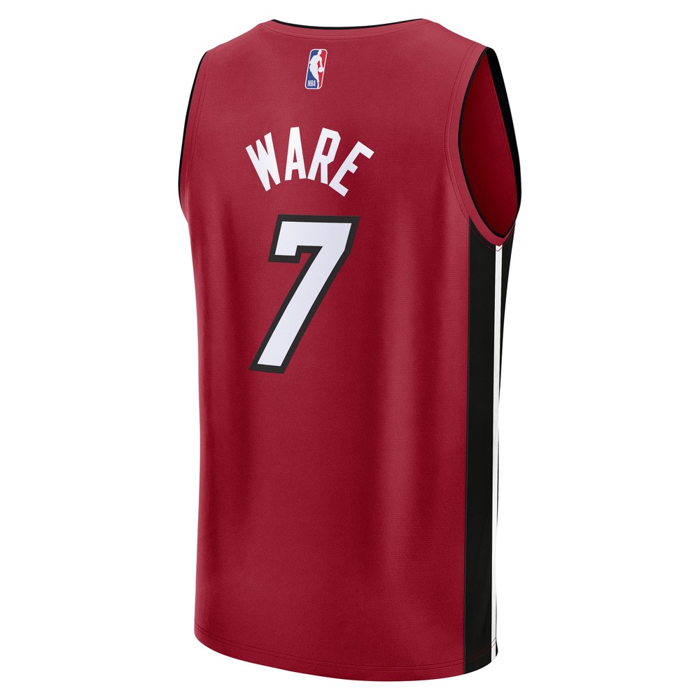 Maillot Kel'el Ware Miami Heat Fast Break Statement Edition - Red